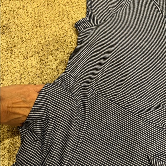 T by Talbots Striped Side-Tie Stretch Dress 3X Classic Business Casual Brunch - Picture 4 of 7